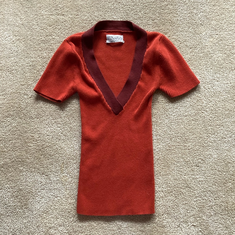Urban Outfitters Vintage Ribbed V-Neck